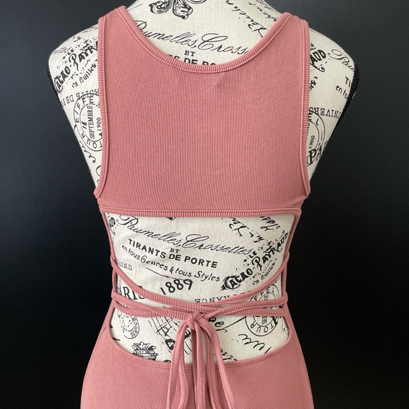 SHEIN Pink Ribbed Mini Dress - Picture 3 of 4